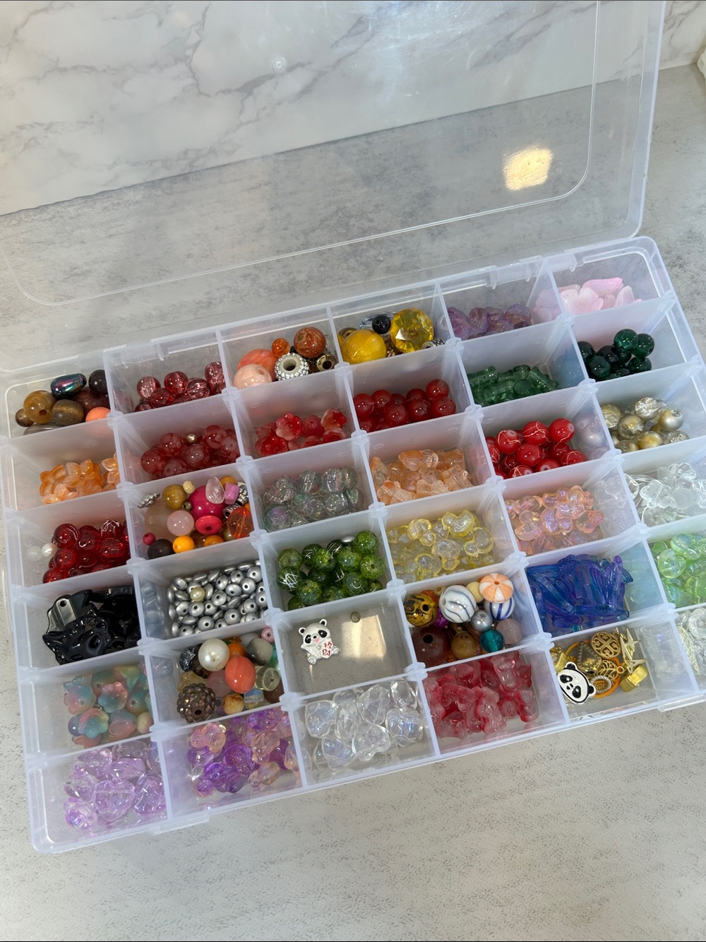 Craft! Over 2 pounds of mostly glass beads